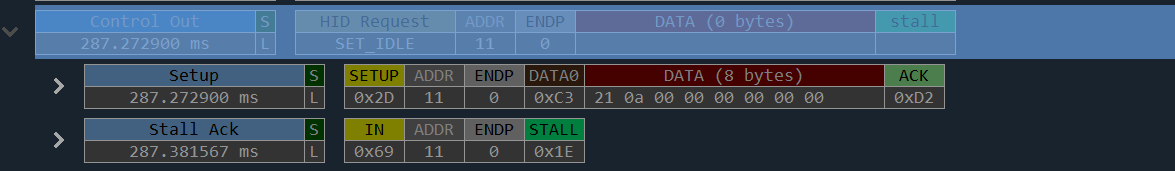 HID 设置空闲SetIdle